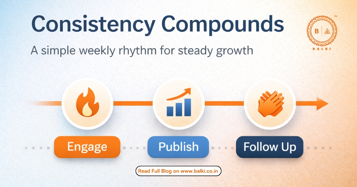 Consistency in Social Media: A Weekly Rhythm That Compounds